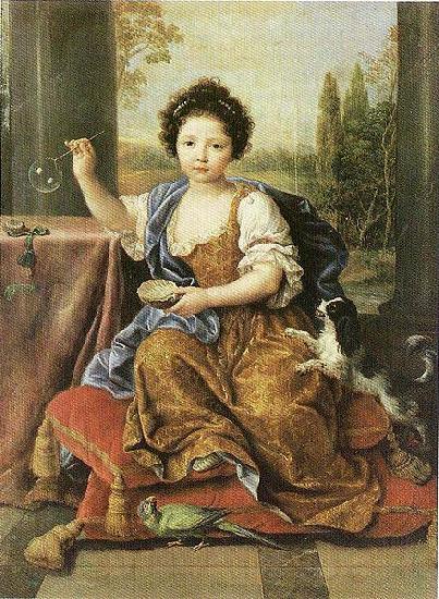 Pierre Mignard Madchen mit den Seifenblasen